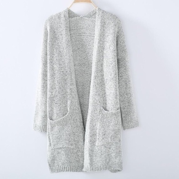 Sweaters - Long Sleeve Loose Knitting Cardigan
